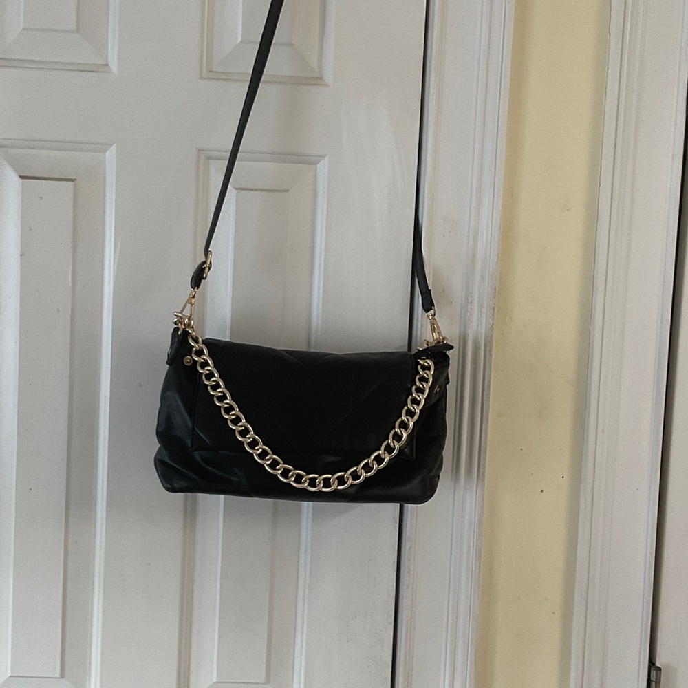 GrossiElegant Black Chain Shoulder Bag